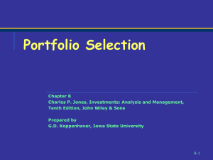 Portfolio Selection and the Asset Allocation Decision