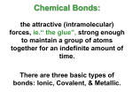 Chap. 9 - Chemical Bonds