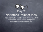 Narrator`s Point of View
