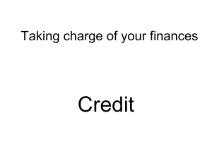 Taking charge of your finances