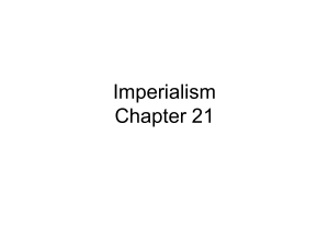 Imperialism Chapter 21