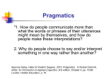 Chapter 05 -- Pragmatics