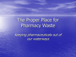 Pharmacy Waste Web cast presentation