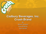 Cadbury Beverages, Inc. Crush Brand