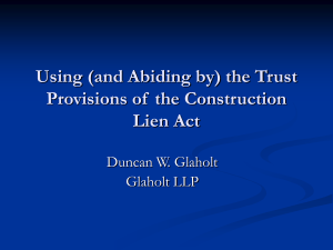 Trusts - Glaholt LLP