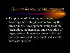 Human Resource Management