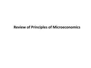 Review of Microeconomics