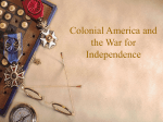 Chapter:4 The War for Independence