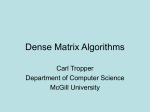 Dense Matrix Algorithms - McGill School Of Computer Science