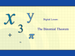 6.8 The Binomial Theorem 6-8_the_binomial_theorem
