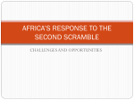 AFRICA`S RESPONSE TO THE SECOND SCRAMBLE