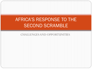 AFRICA`S RESPONSE TO THE SECOND SCRAMBLE