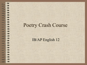 Poetry Crash Course