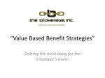 Value Based Benefit Strategies