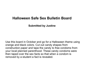 Halloween Safe Sex Bulletin Board