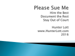 Lott, Hunter-Please Sue Me