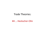 Trade theory 4 - Heckscher-Olin