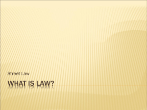 "What is Law?" Power Point