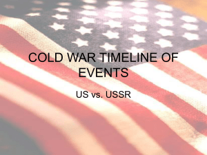 cold war timeline of events