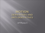 Motion Derivatives and Anti-derivatives