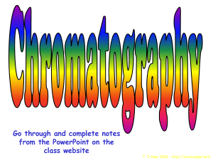 Paper Chromatography