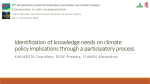 Identification of knowledge needs on climate policy