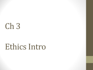 Ch 3 Ethics Intro