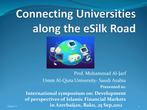 Connecting Universities along the Silk Road