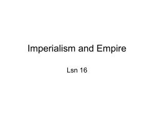 Imperialism etc Lsn