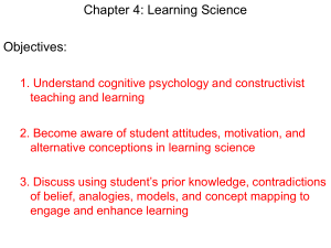Chapter 4 Learning Science