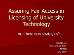 Licensing University Technology to Assure Access