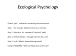 Introduction to Ecological Psychology