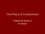 The Policy of Containment
