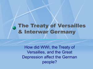 The Treaty of Versailles and Interwar Germany
