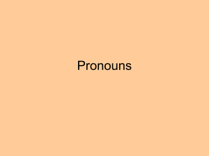 Pronouns - Net Start Class