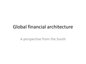 Global financial architecture