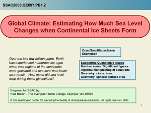 Estimating How Much Sea Level Changes when
