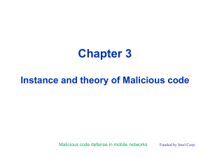 3. Instance and theory of Malicious code
