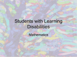 Students with Learning Disabilities