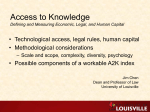 Access to Knowledge - The Jurisdynamics Network