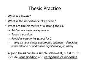 Thesis Practice - therailsplitter
