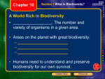 Biodiversity Guided Notes - Bloomsburg Area School District