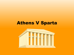 Athens V Sparta - Primary Resources