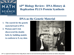 DNA - apbiologynmsi