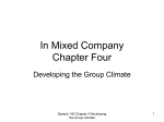 CH 4 Developing the Group Climate