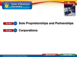 Sole Proprietorships, Partnerships, Corporations Presentation