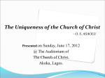 The_Uniqueness_of_the_Church_of_Christ.pps