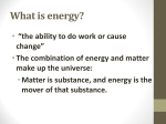 What is energy?