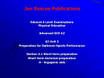 ergogenic aids - Jan Roscoe Publications