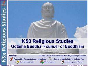 Gotama Buddha, Founder of Buddhism